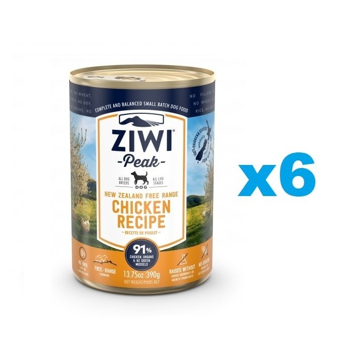 ZIWIPEAK Dog Chicken Huhn 6x390 g