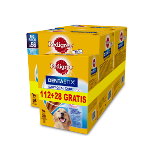 PEDIGREE DentaStix (Große Hunderassen) Zahnpflegeprodukte für Hunde 56 + 28 St.