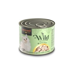 LEONARDO Wildschwein mit extra Filet Nassfutter für Katzen 6x200g