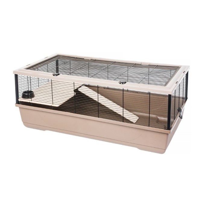 INTERZOO Bernie + Wood Käfig für Kaninchen, Meerschweinchen 100 cm