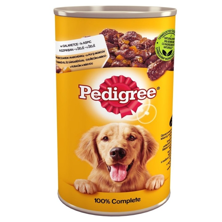 PEDIGREE Adult Dose 1200g - Nassvollnahrung für adulte Hunde, mit Huhn und Karotten in Gelee