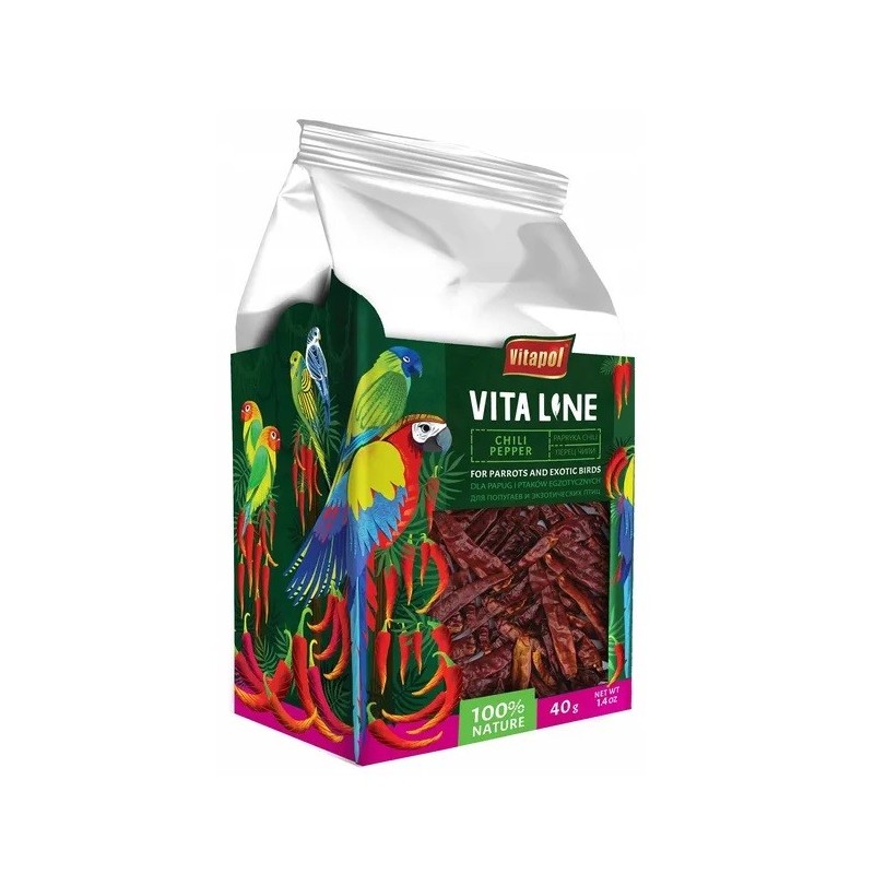 VITAPOL Chilischoten für Papageien 40g
