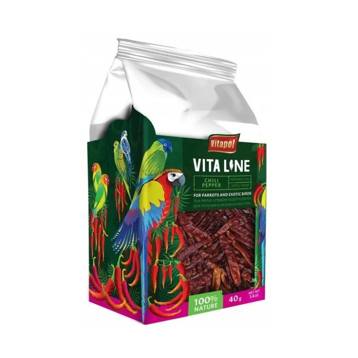 VITAPOL Chilischoten für Papageien 40g