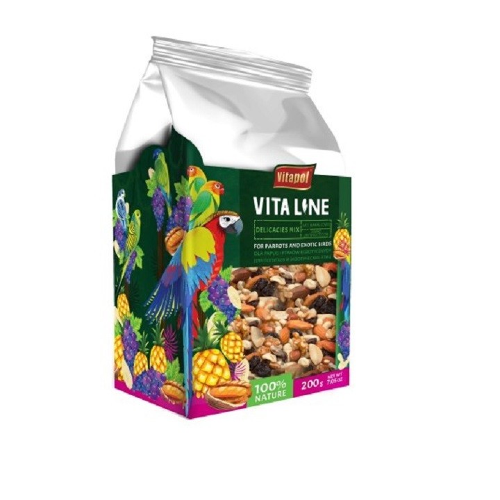 VITAPOL Nussmischung für Papageien und exotische Vögel 200g