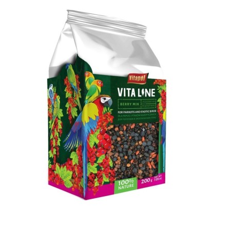 VITAPOL Beerenmischung für Papageien und exotische Vögel 200g