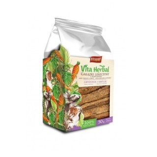 VITAPOL Für Nagetiere und Kaninchen Haselzweige mit Karotten 50 g
