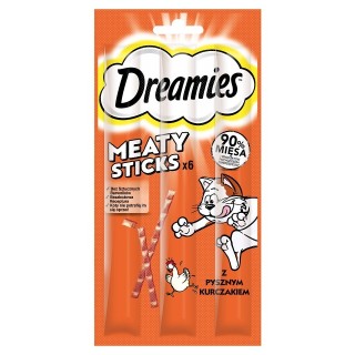 DREAMIES Meaty Sticks mit Huhn für adulte Katzen 30 g