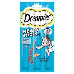 DREAMIES Meaty Sticks mit Lachs für adulte Katzen 30 g
