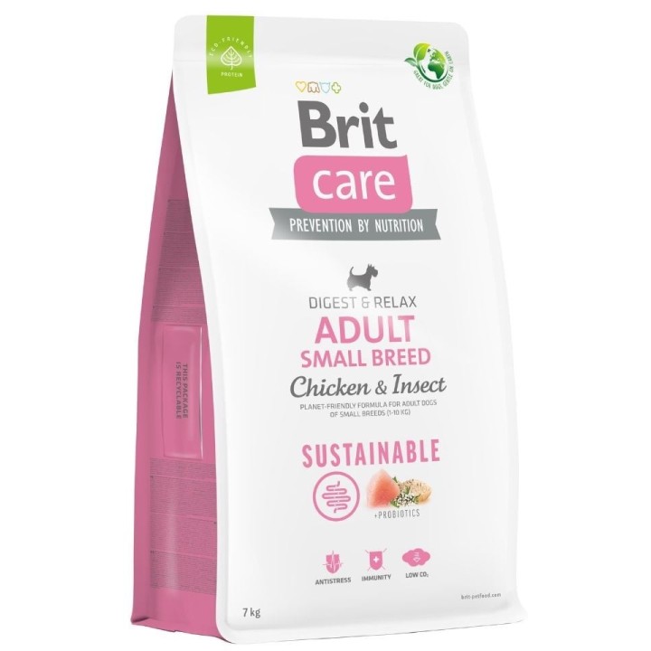 BRIT Care Dog Sustainable Adult Small Breed mit Huhn und Insekten 7 kg