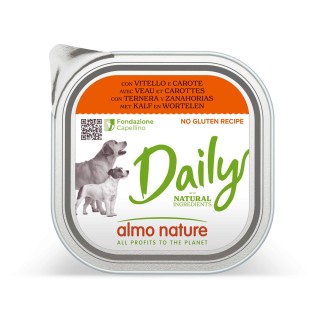 Almo Nature Daily 9 x 300 g - mit Kalb und Karotten