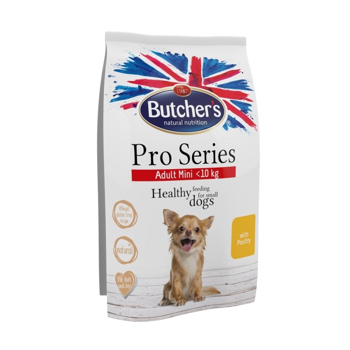BUTCHER'S ProSeries Dog Trockenfutter mit Geflügel 3x800 g