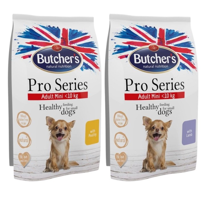 BUTCHER'S ProSeries Dog Dry Mix mit Lamm und Geflügel 2x800 g