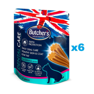 BUTCHER'S Dental Care for Small Dogs Zahnpflege-Leckerlis für kleine Hunderassen 6x110g