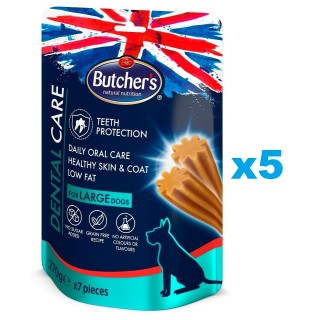 BUTCHER'S Dental Care for Large Dogs Zahnpflege-Leckerlis für große Hunderassen 5x270g