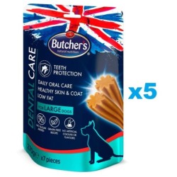 BUTCHER'S Dental Care for Large Dogs Zahnpflege-Leckerlis für große Hunderassen 5x270g
