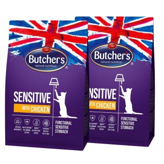 BUTCHER'S Functional Cat Sensitive für sensible Katzen mit Huhn 2x800 g