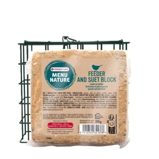 VERSELE-LAGA Menu Nature Fettblock mit Samen + wiederverwendbarem Futtermittel 395g