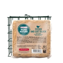 VERSELE-LAGA Menu Nature Fettblock mit Samen + wiederverwendbarem Futtermittel 395g