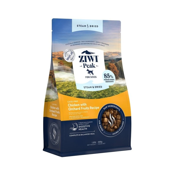 ZIWIPEAK Dog Steam &amp, Dried Hühnertrockenfutter für Hunde 800 g