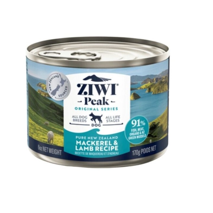 ZIWIPEAK Dog Original Series Makrele und Lamm Nassfutter für Hunde 170 g
