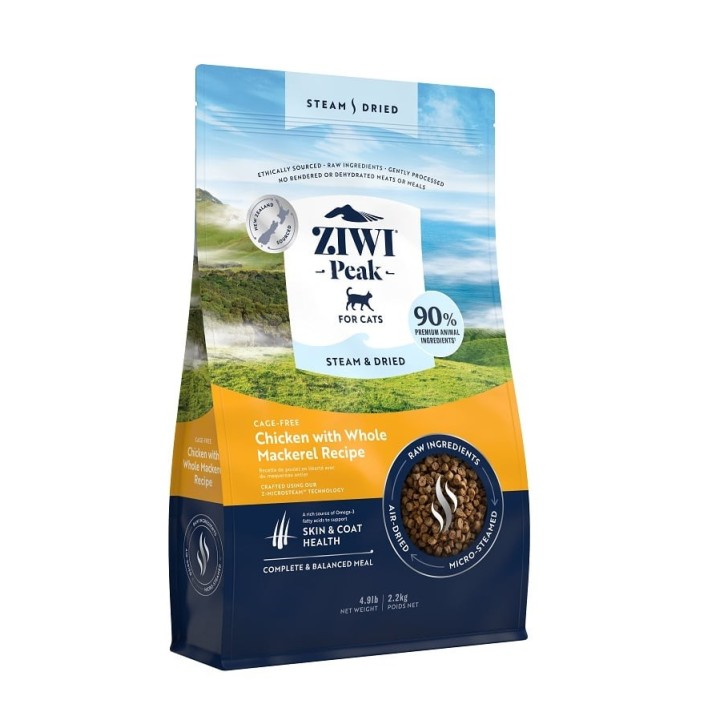 ZIWIPEAK Cat Steam &amp, Dried Katzentrockenfutter mit Huhnfleisch 2,2 kg