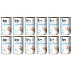 BRIT Veterinary Diet Obesity Lamb&amp,Pea Fettleibigkeitsfutter für Hunde 12x400 g