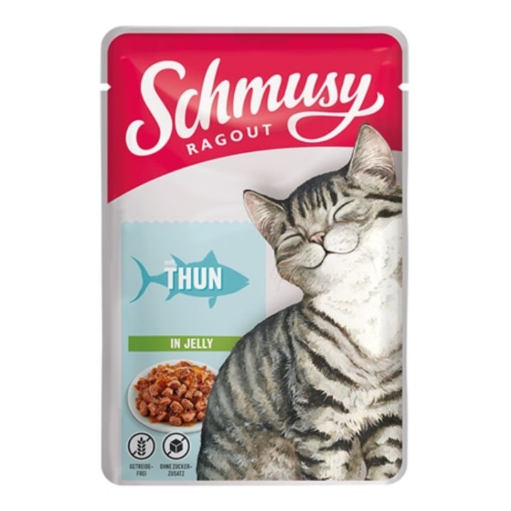 SCHMUSY RAGOUT mit Thunfisch in Gelee 100 g