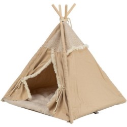 TRIXIE Boho Tipi geschlossenes Haustierbett für einen Hund oder eine Katze