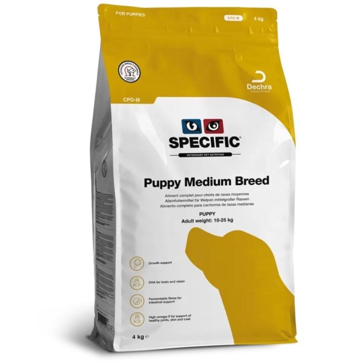 SPECIFIC Dog CPD-M Puppy Medium Breed: Welpenfutter für mittelgroße Rassen 4 kg
