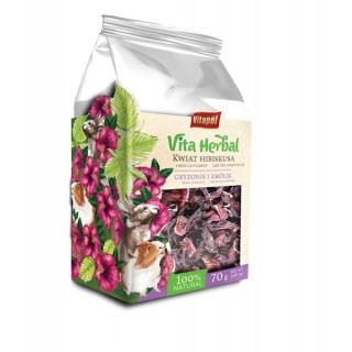 VITAPOL Vita Herbal für Nagetiere und Kaninchen, Hibiskus 70g