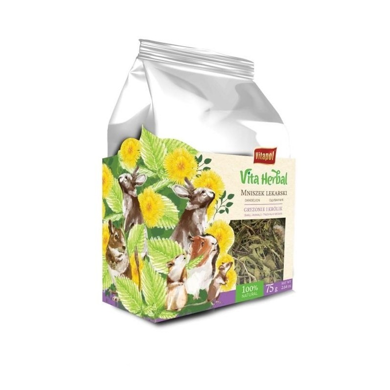 VITAPOL Vita Herbal für Nagetiere und Kaninchen, Löwenzahn 75g