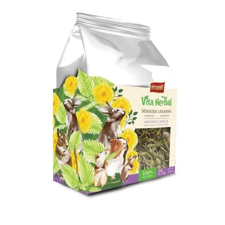 VITAPOL Vita Herbal für Nagetiere und Kaninchen, Löwenzahn 75g