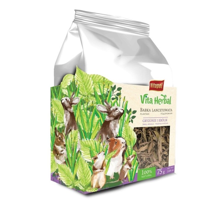 VITAPOL Vita Herbal Spitzwegerich für Nagetiere und Kaninchen 75g