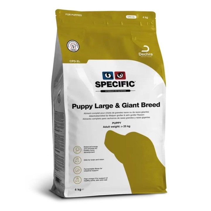 SPECIFIC Dog CPD-XL Puppy Large &amp, Giant Breed: Welpenfutter für große Rassen 4 kg