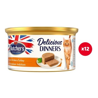 BUTCHER'S Classic Delicious Dinners mit Hühner- und Putenmousse 85 g [CLONE]