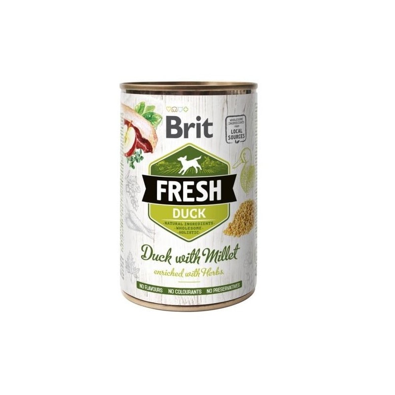 BRIT FRESH Duck with millet 400 g