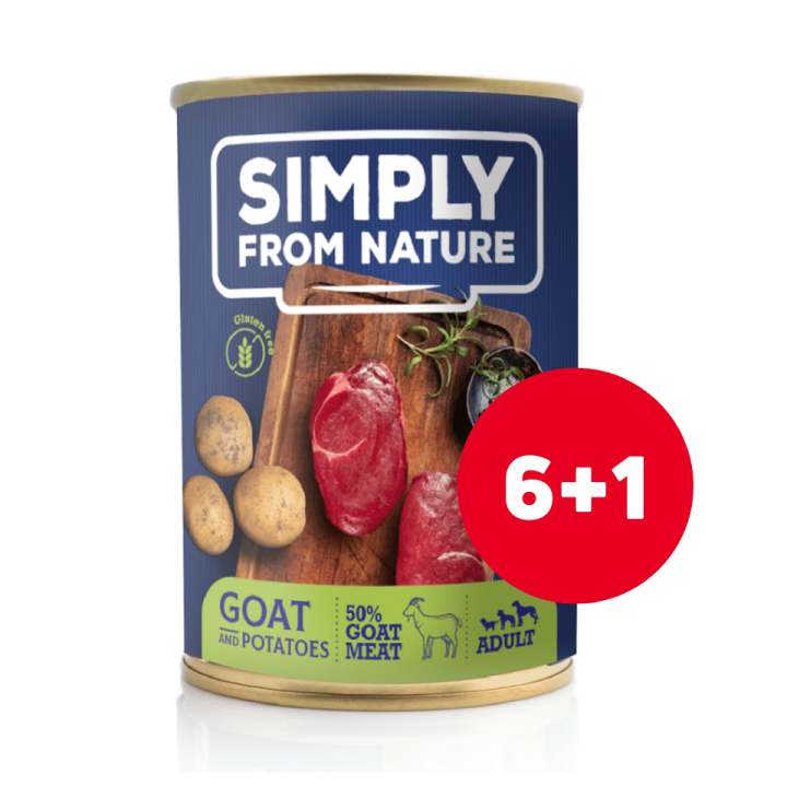 SIMPLY FROM NATURE HUNDENASSENFUTTER 6 x 400 g + 1 GRATIS