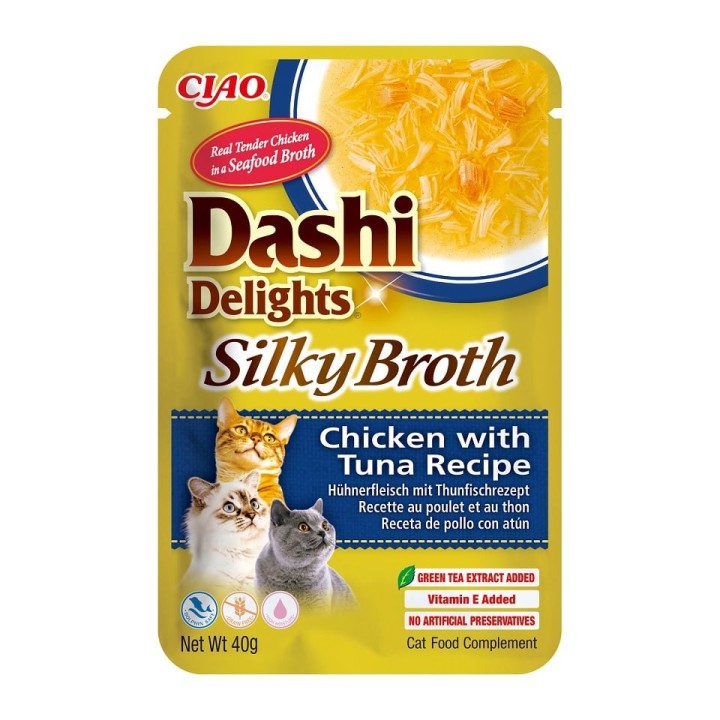 INABA Cat Dashi Delights Silky Broth Huhn und Thunfisch 40g