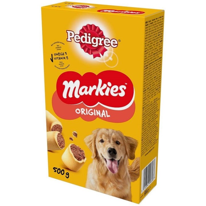 PEDIGREE Markies Original: Knusperkekse für adulte Hunde 500g