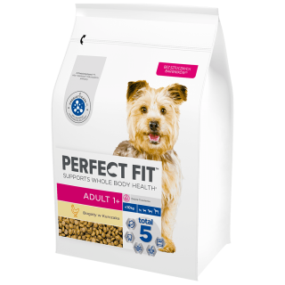 PERFECT FIT Adult 1+ Trockenfutter mit Huhn adulte Hunde kleine Rassen 2,6 kg
