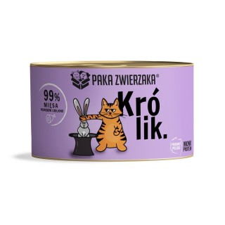 PAKA ZWIERZAKA Kaninchen Nassfutter für Katzen 200 g