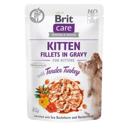 BRIT Care Fillets in gravy with tender turkey 24 x 85 g Truthahn in Sauce
