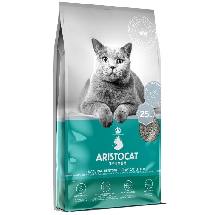 ARISTOCAT Optimum Natural 25 l Bentonit-Katzenstreu