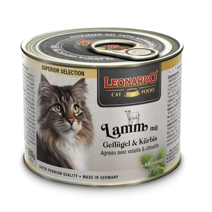 LEONARDO Superior Selection Lamm mit Geflügel und Kürbis 200 g