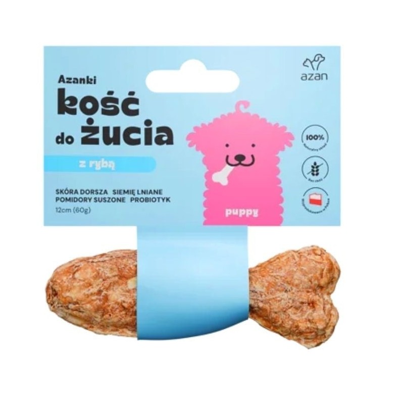 AZANKI Puppy Kabeljau Fischgräte 12cm
