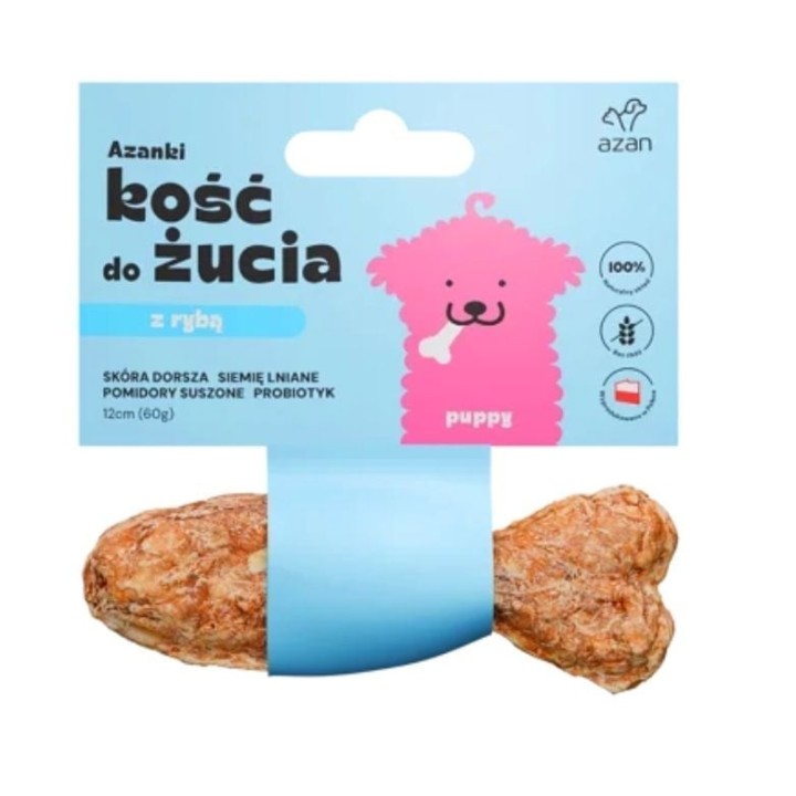 AZANKI Puppy Kabeljau Fischgräte 12cm