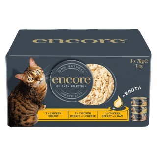 ENCORE Cat Multipak Huhn in Brühe für Katzen 32x70g