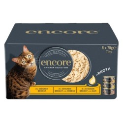 ENCORE Cat Multipak Huhn in Brühe für Katzen 32x70g