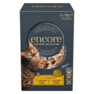 ENCORE Cat Multipak gemischte Geschmacksrichtungen mit Huhn in Gelee für Katzen 20x50g
