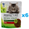 PERFECT FIT Natural Vitality 1+ Trockenfutter mit Rind und Huhn 6x650 g